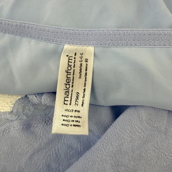 Maidenform One Fabulous Fit Bra Panty Lingerie Set Pale Blue Womens 36C/Large - Picture 5 of 11